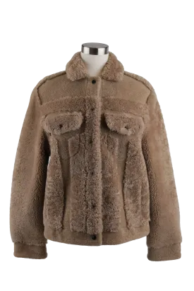 Shearling Leather Lined Jacket