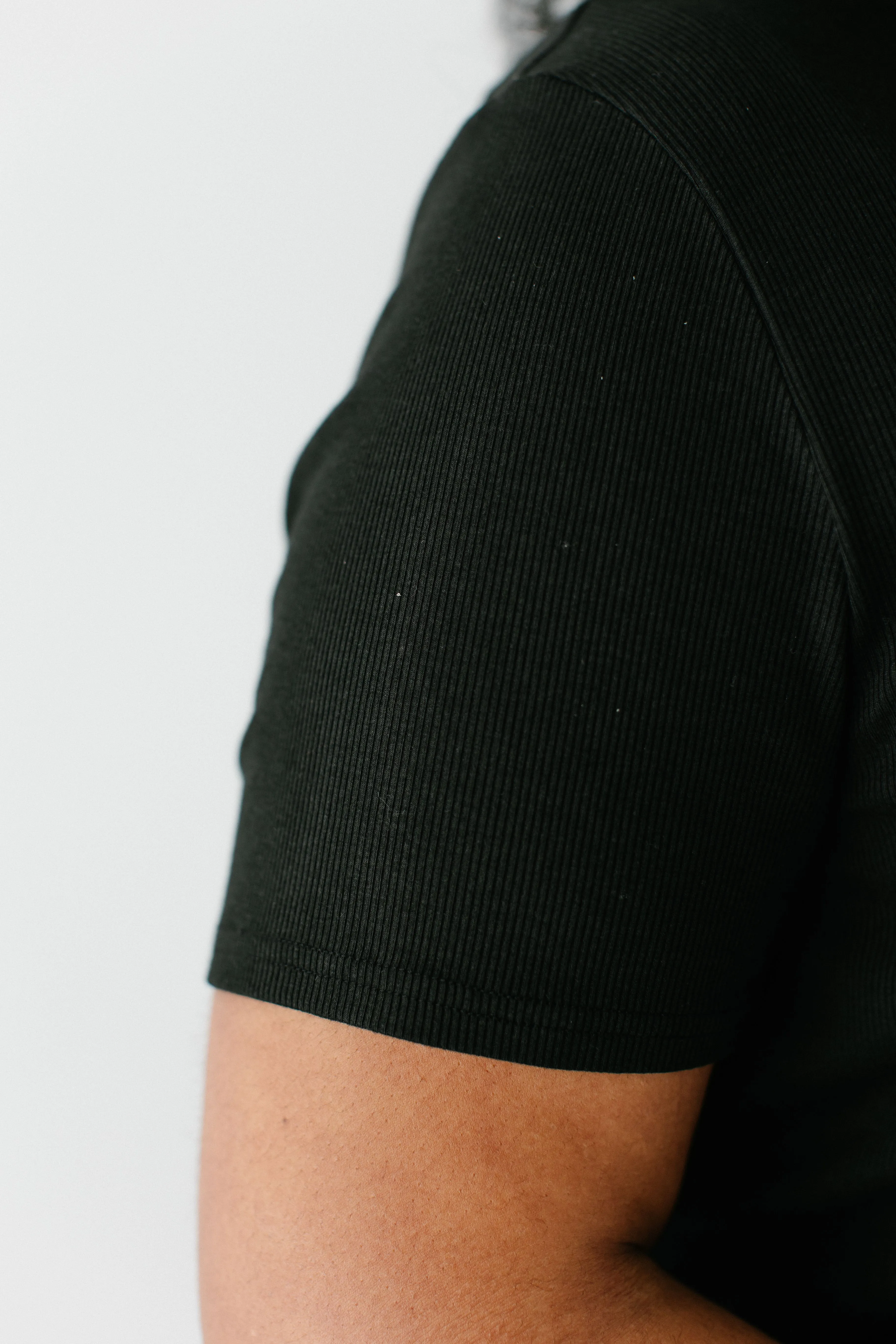 'Shelly' Bamboo Blend Ribbed Tee