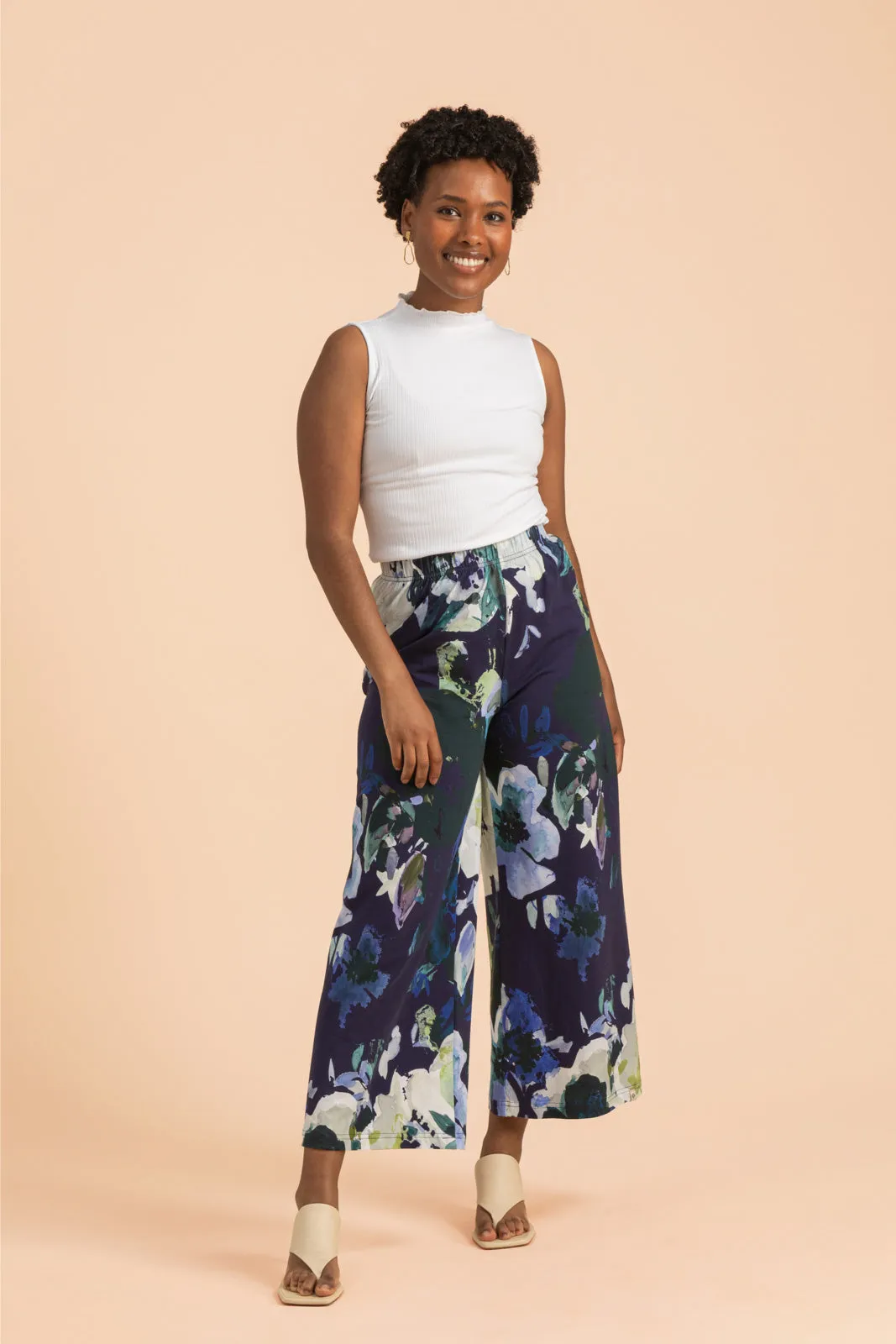 Soft Culottes, Blue Anemone