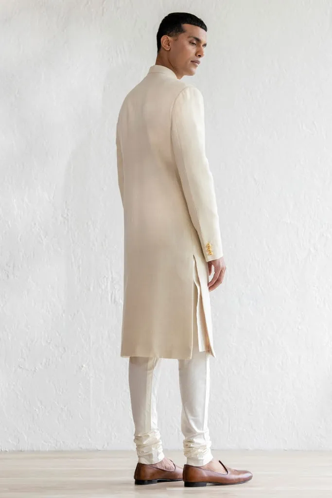 Talq Beige Sherwani