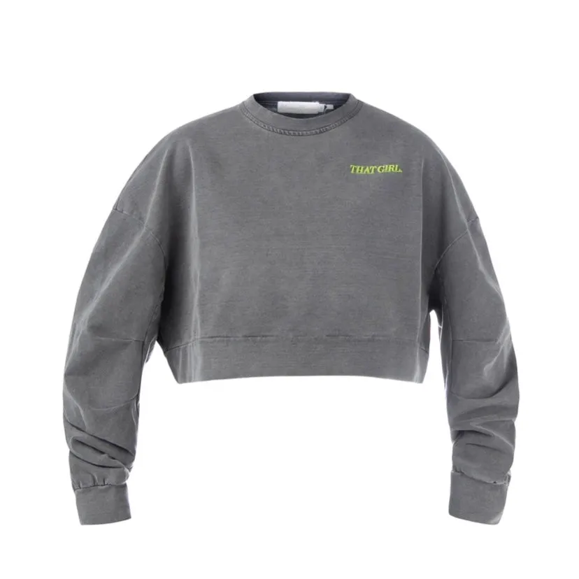 THAT GIRL. MMerch Cropped Boyfriend Sweatshirt