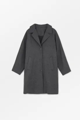 Thelma coat - Dark Grey Melange