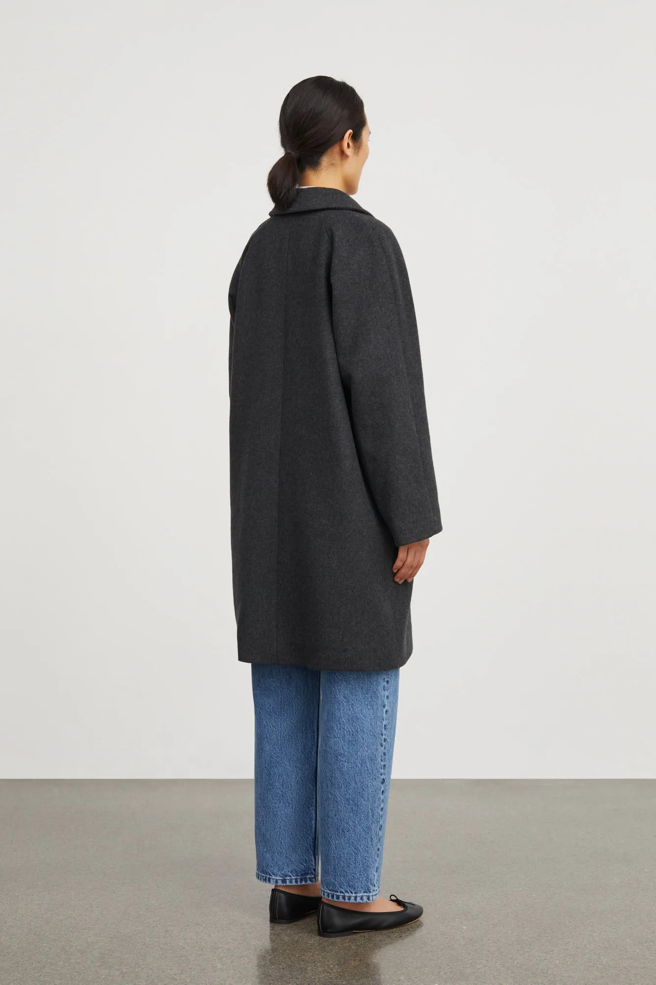 Thelma coat - Dark Grey Melange