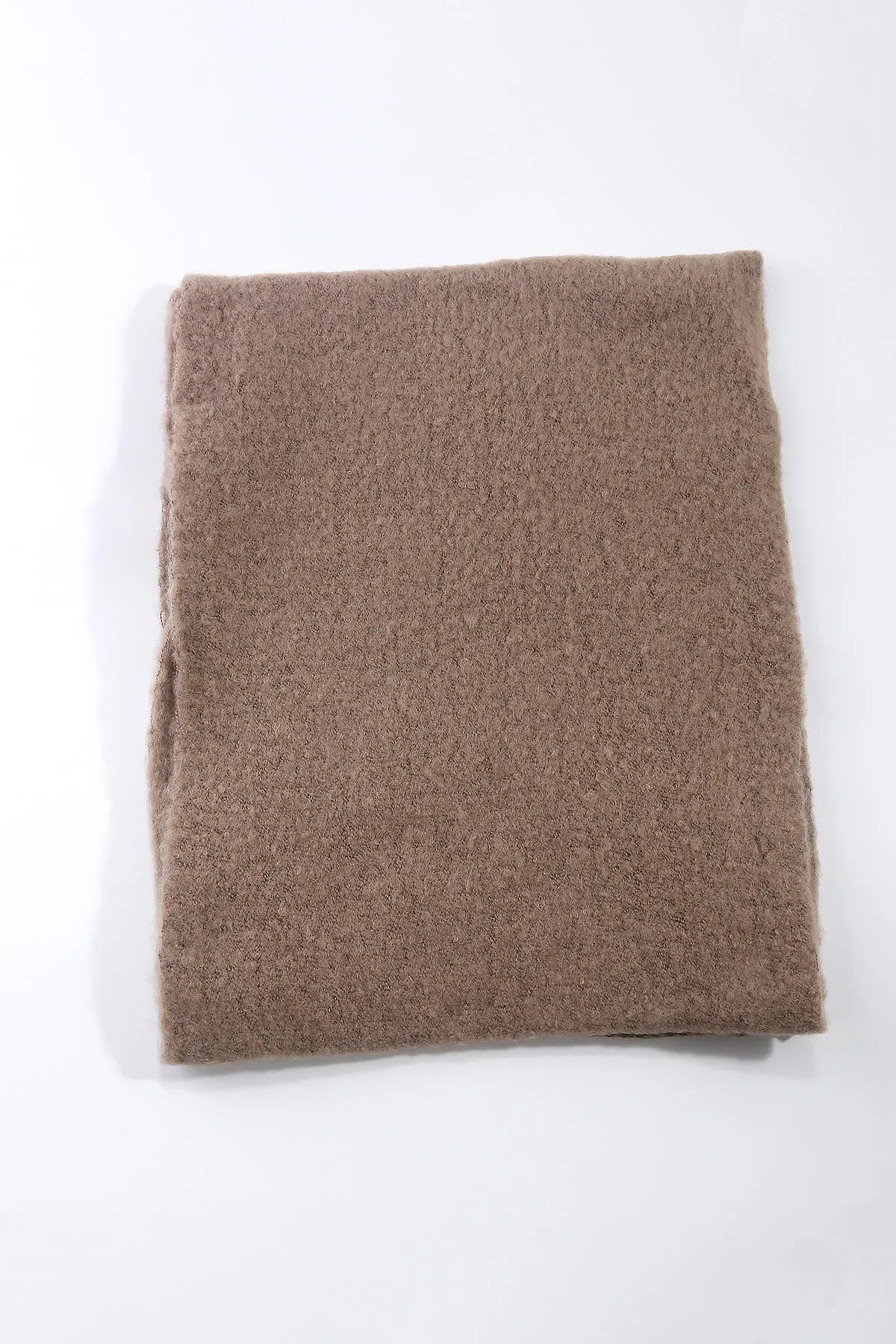 Top Stitch Detail Scarf in Beige