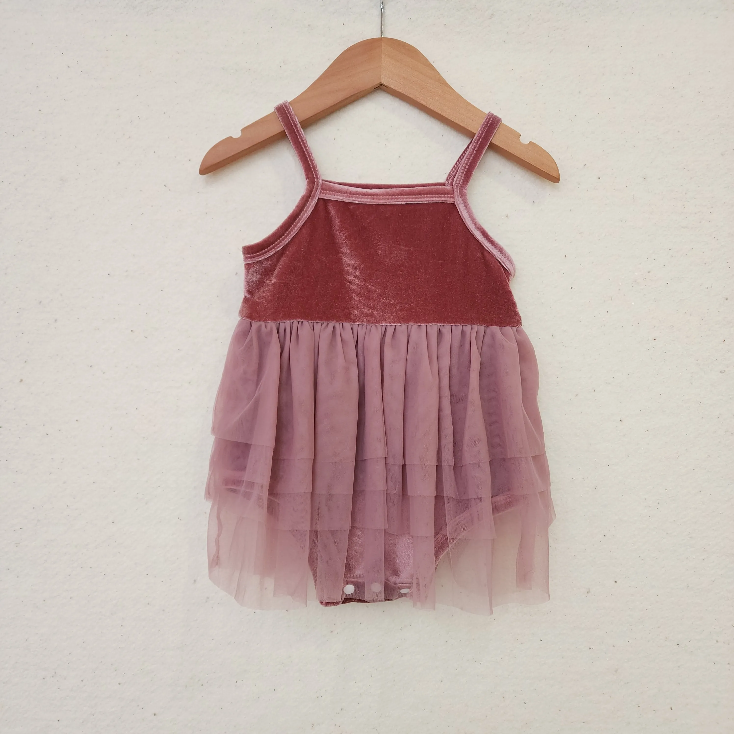 Velvet Tulle Romper