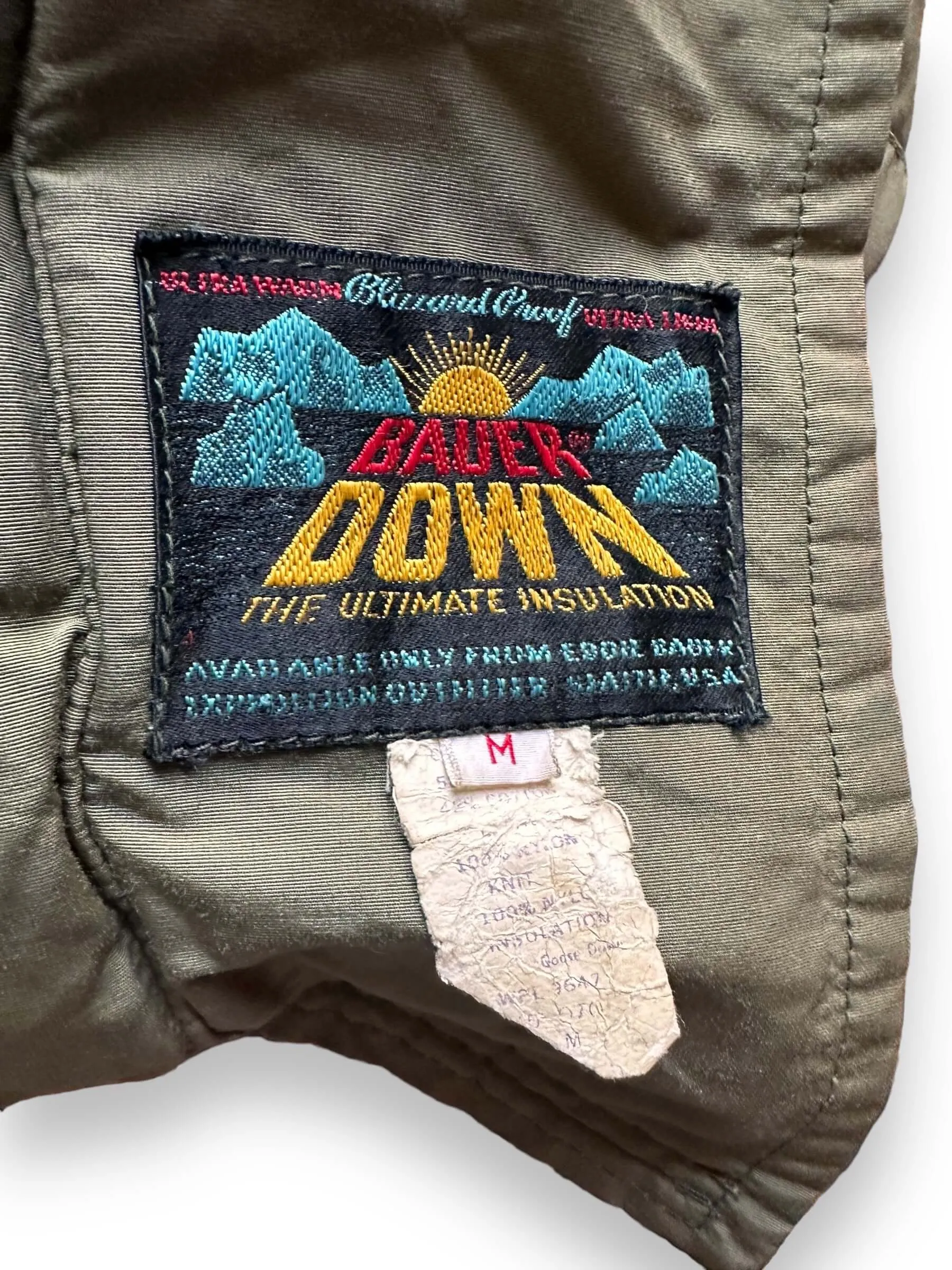 Vintage Green Eddie Bauer Down Blizzard Proof Parka SZ M