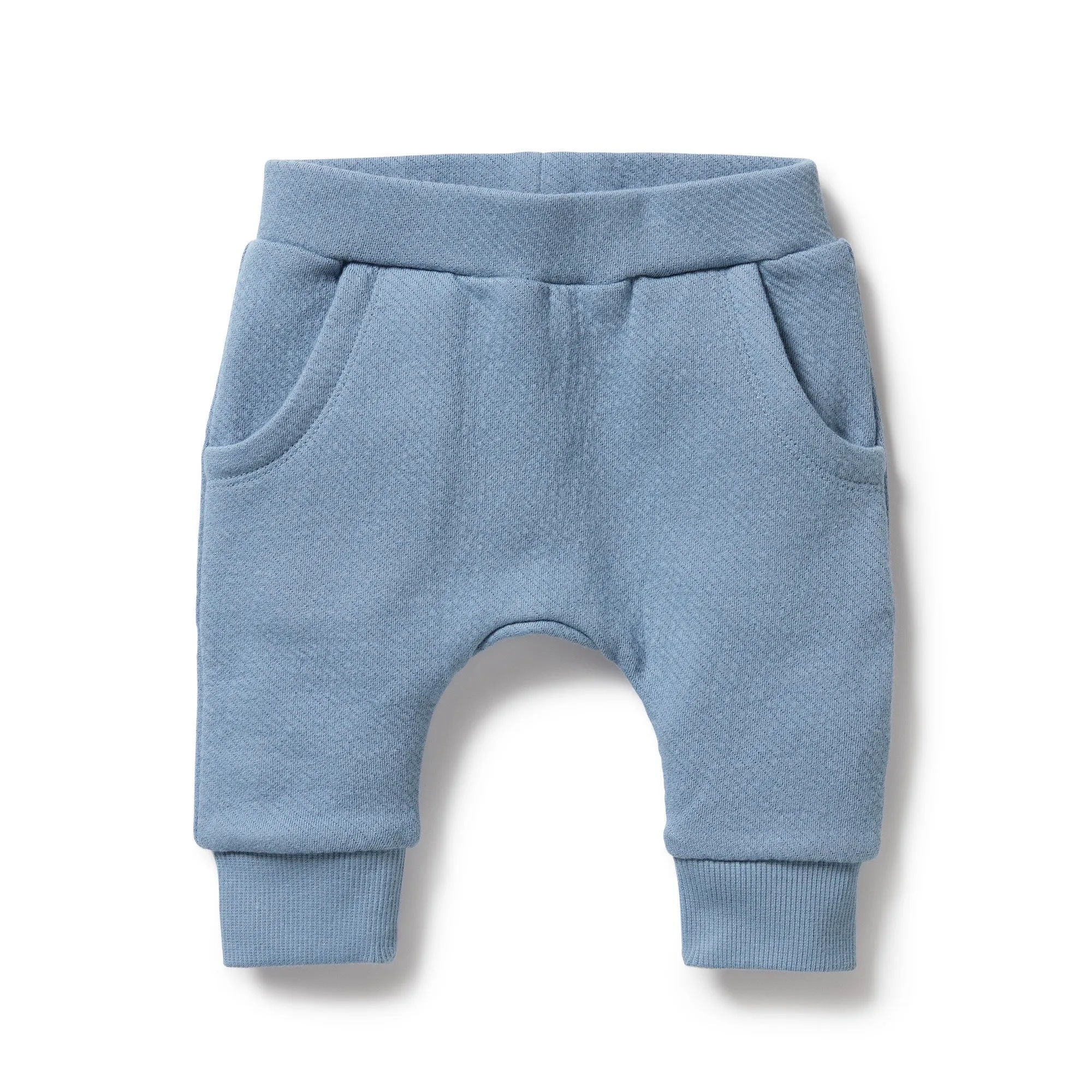 Wilson and Frenchy Organic Quilted Pant - Storm Blue