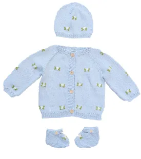 Winter Bloom Baby Booties by Fanm Mon