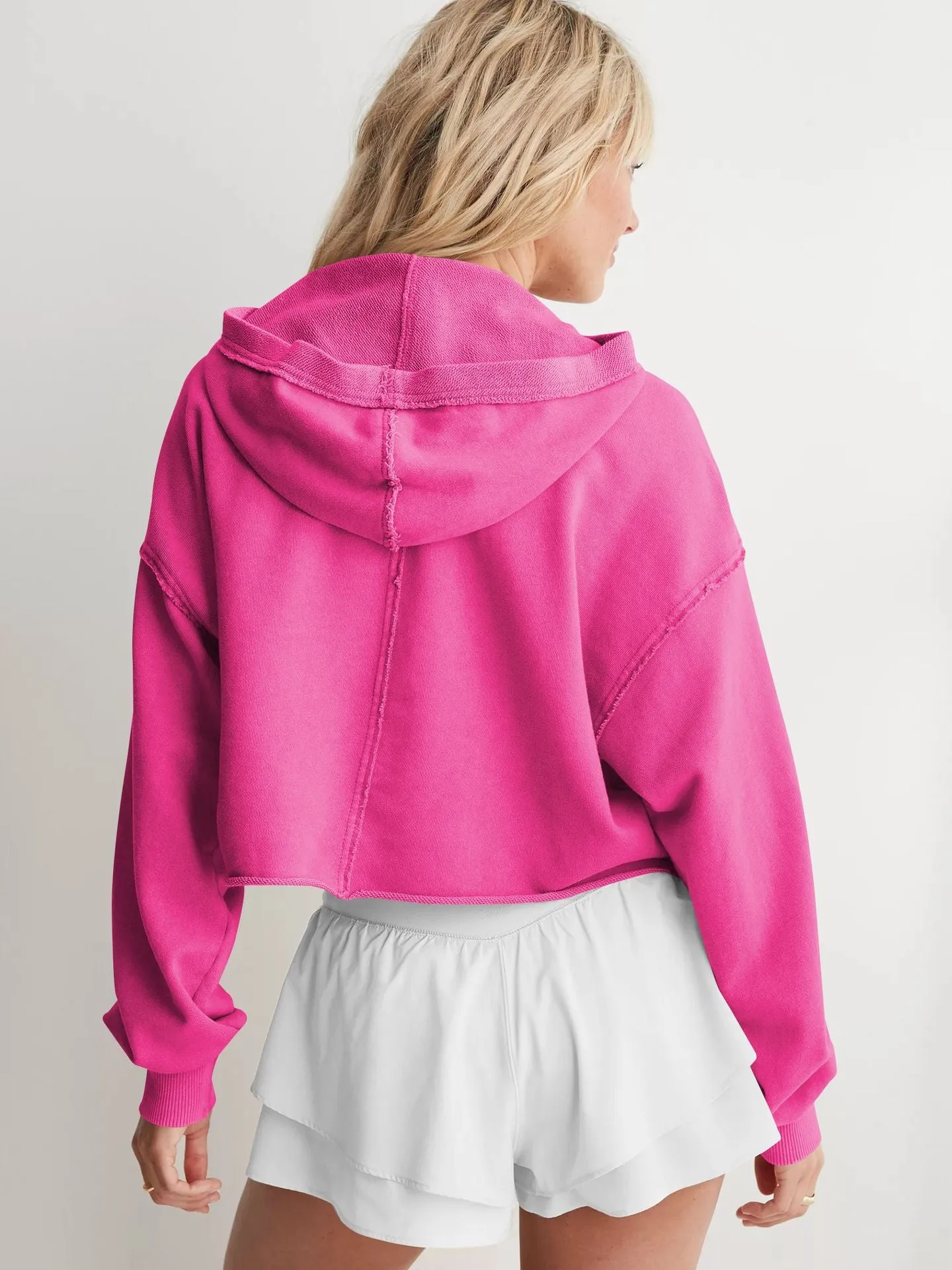 Women's Hooded Loose Pullover Sweatshirt