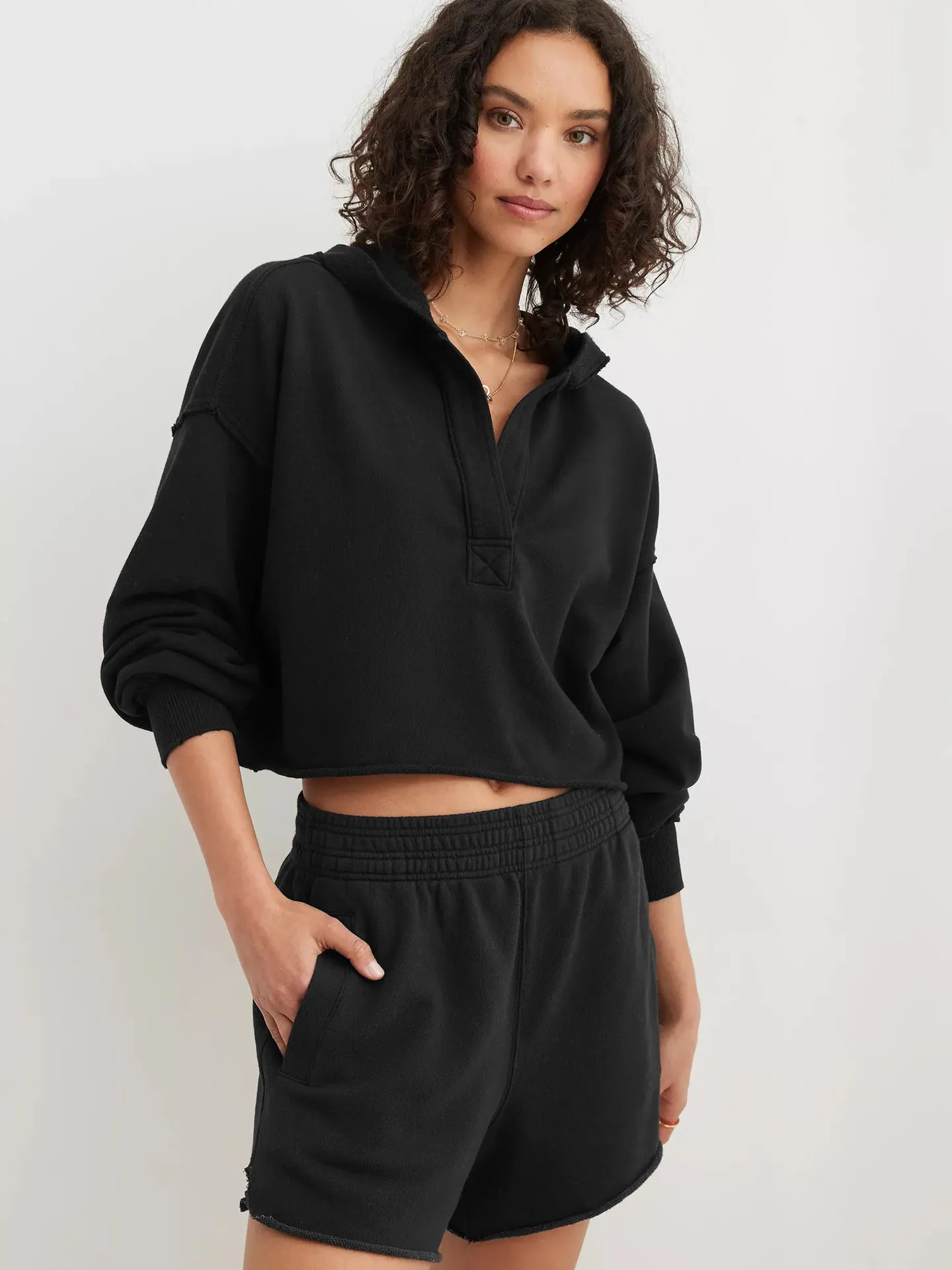 Women's Hooded Loose Pullover Sweatshirt