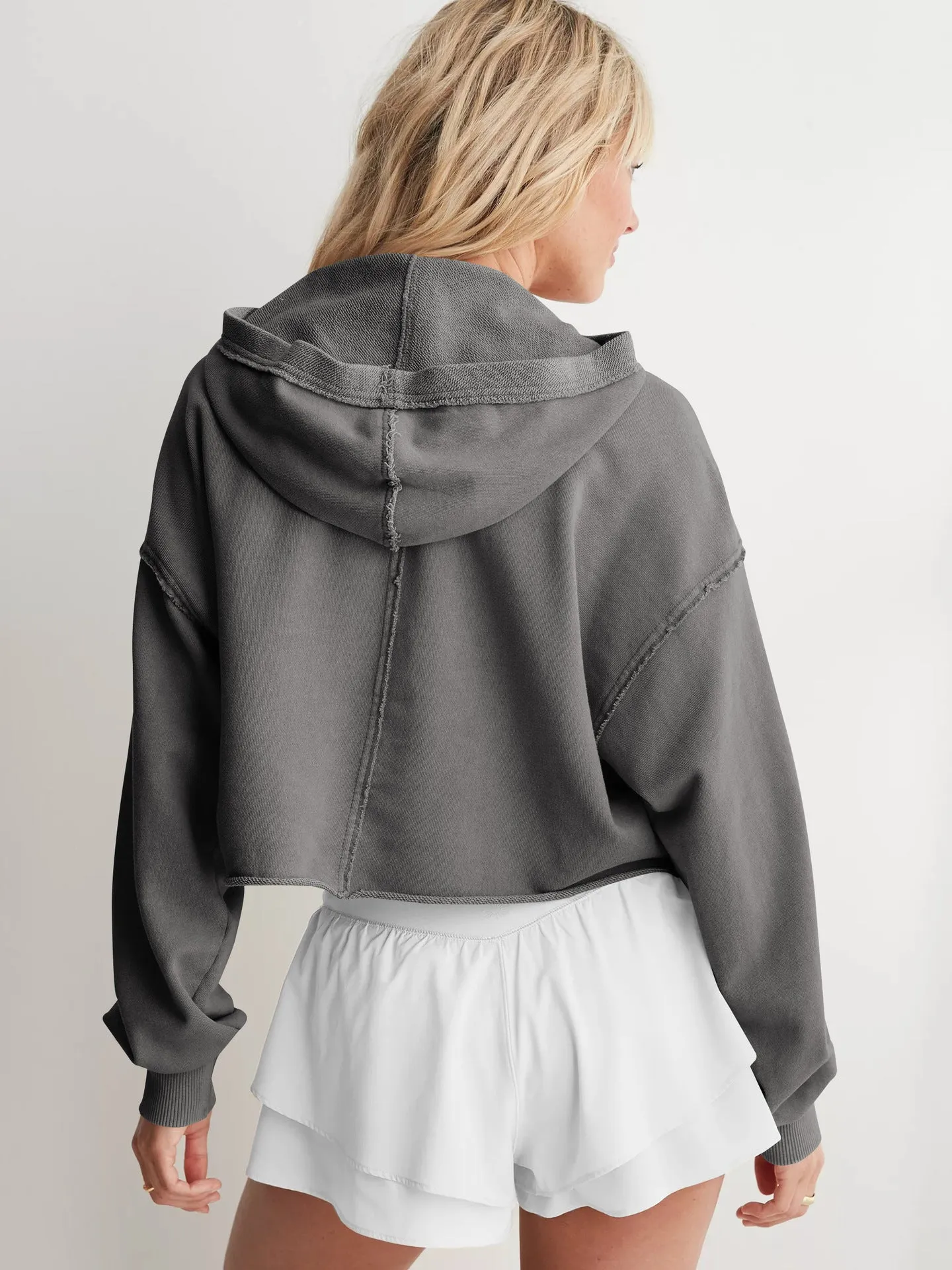Women's Hooded Loose Pullover Sweatshirt