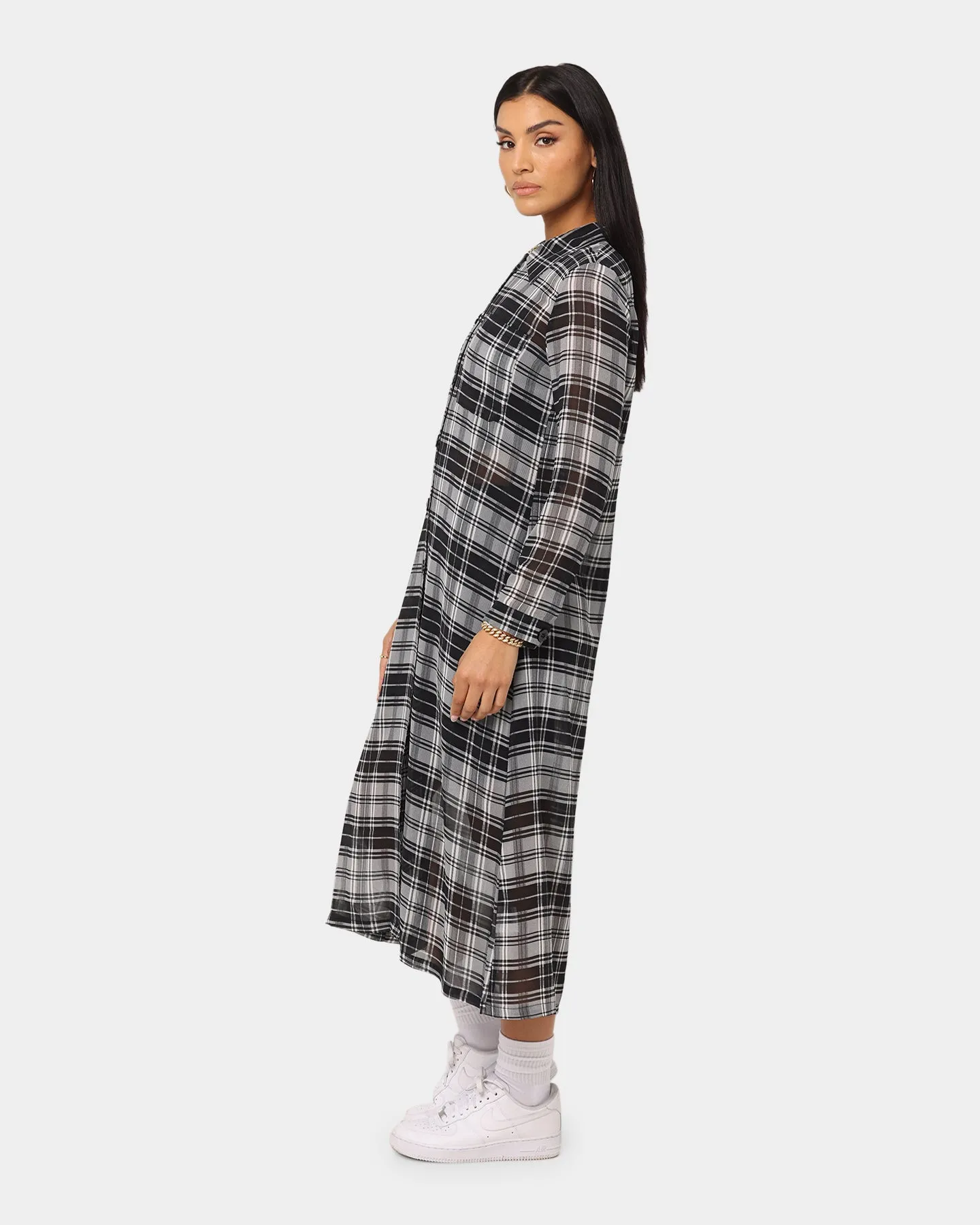 XXIII Women's Street Maxi Shacket Black/White