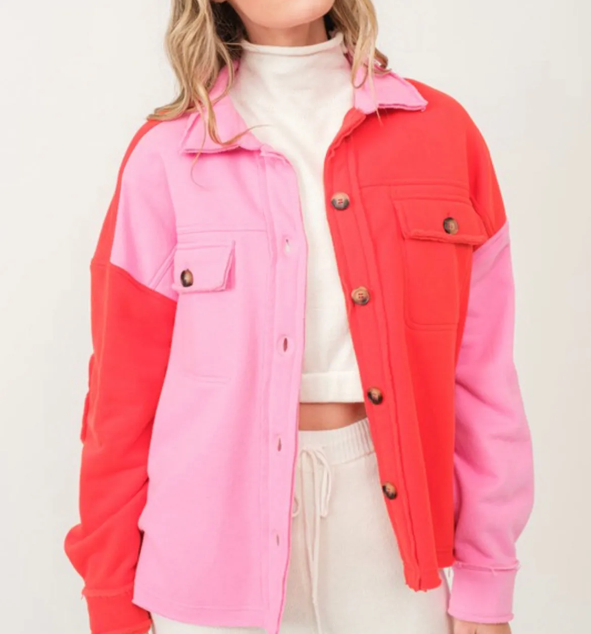 You Won't Sympathize Shacket in Pink