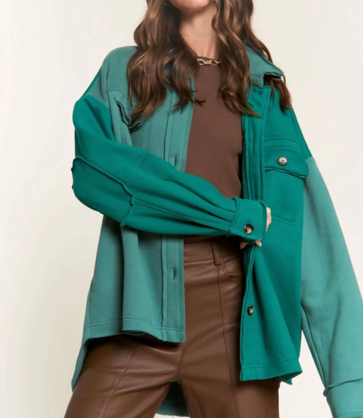 You Won't Sympathize Shacket in Teal